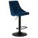 Набор 2 шт Стул барный DOBRIN JOSEPH BLACK, синий велюр (MJ9-117)