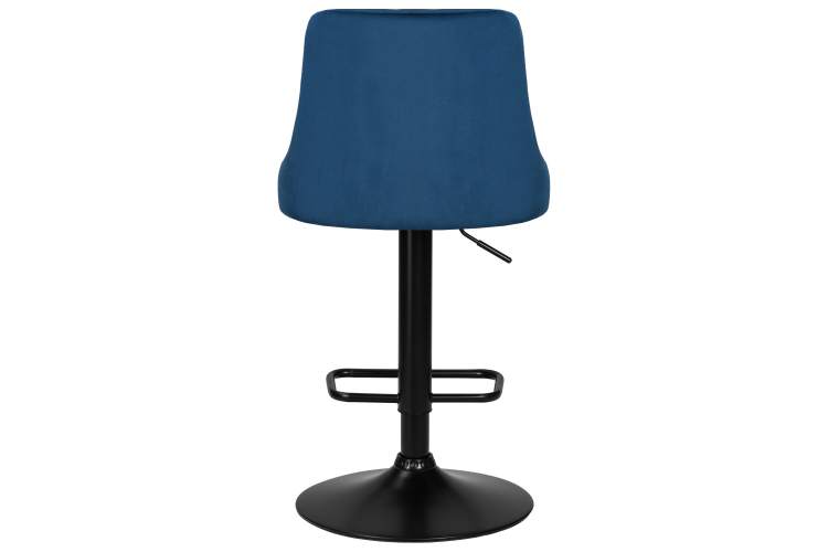Набор 2 шт Стул барный DOBRIN JOSEPH BLACK, синий велюр (MJ9-117)-4