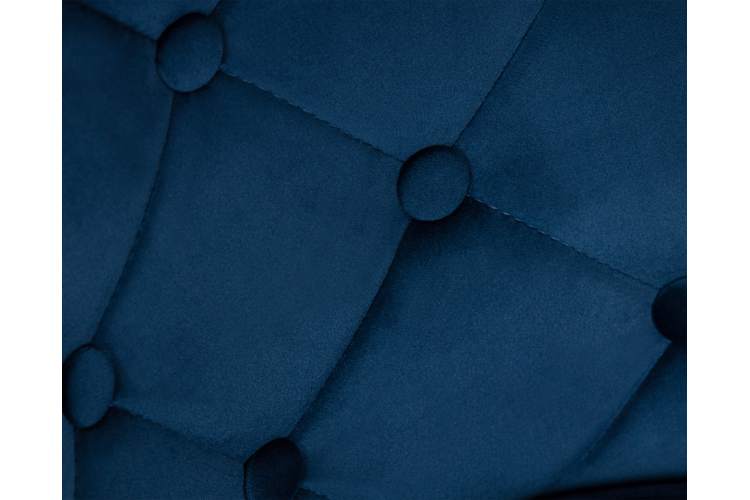 Набор 2 шт Стул барный DOBRIN JOSEPH BLACK, синий велюр (MJ9-117)-7