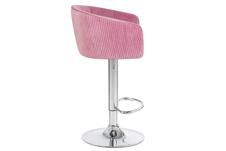 Стул барный DOBRIN DARCY, розовый велюр (1922-16)-2
