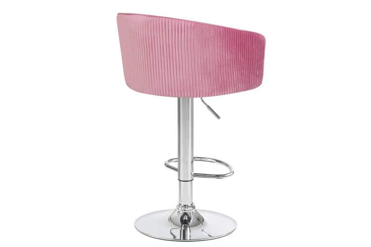 Стул барный DOBRIN DARCY, розовый велюр (1922-16)-3