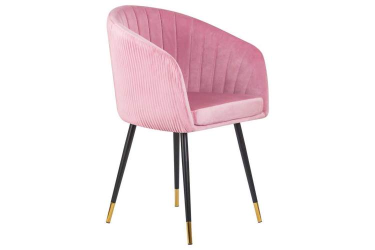 Стул обеденный DOBRIN MARY, розовый велюр (1922-16)-1