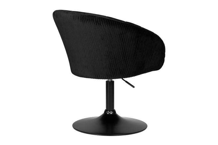 Кресло дизайнерское DOBRIN EDISON BLACK, черный велюр (1922-21)-3