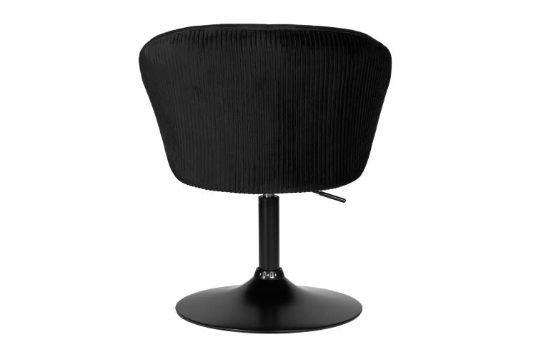 Кресло дизайнерское DOBRIN EDISON BLACK, черный велюр (1922-21)-4