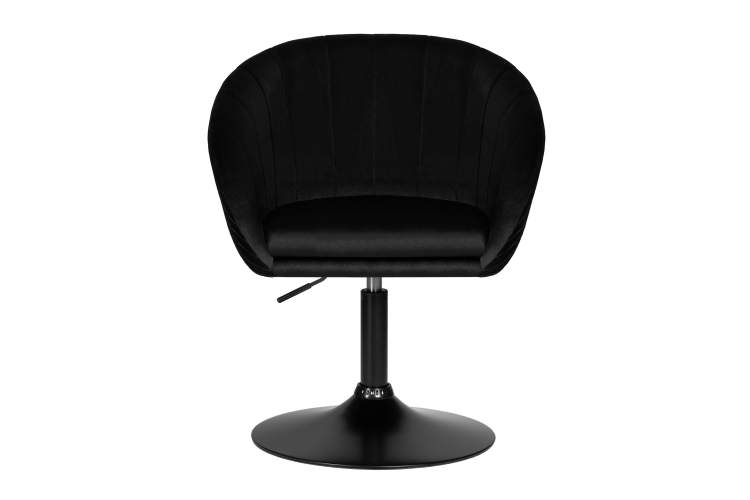 Кресло дизайнерское DOBRIN EDISON BLACK, черный велюр (1922-21)-5