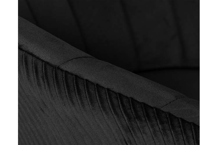 Кресло дизайнерское DOBRIN EDISON BLACK, черный велюр (1922-21)-7