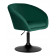 Кресло дизайнерское EDISON BLACK, зеленый велюр (1922-9)
