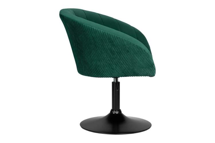 Кресло дизайнерское DOBRIN EDISON BLACK, зеленый велюр (1922-9)-2