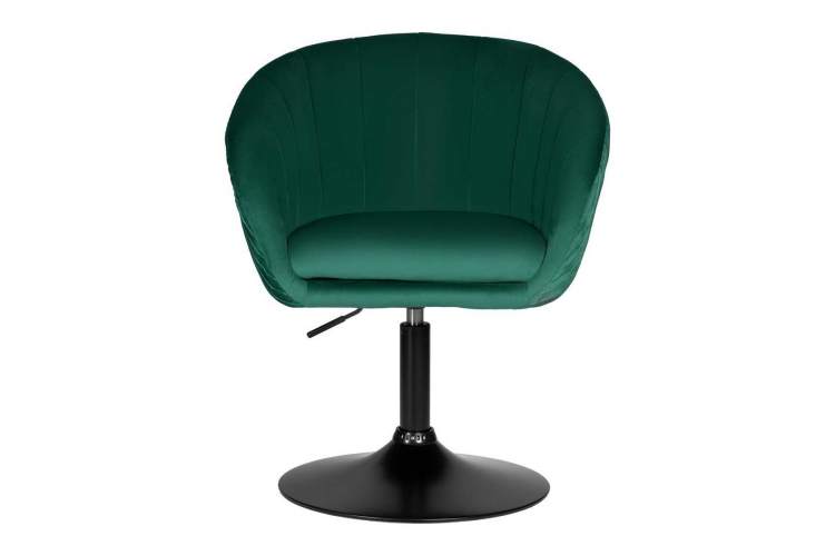 Кресло дизайнерское DOBRIN EDISON BLACK, зеленый велюр (1922-9)-5