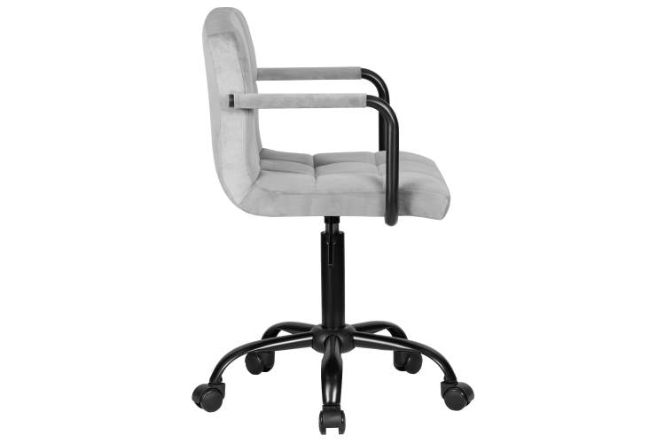 Набор 2 шт Офисное кресло для персонала DOBRIN TERRY BLACK, серый велюр (MJ9-75)-3