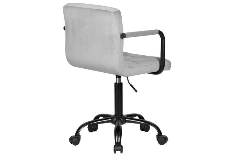 Набор 2 шт Офисное кресло для персонала DOBRIN TERRY BLACK, серый велюр (MJ9-75)-4