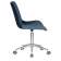 Набор 2 шт Кресло офисное DOBRIN DORA, синий велюр (1922-20), хромированная сталь