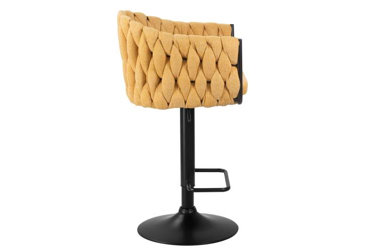 Набор 2 шт Стул барный DOBRIN LEON, жёлтая ткань (LAR 275-8)-3