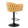 Набор 2 шт Стул барный DOBRIN LEON, жёлтая ткань (LAR 275-8)