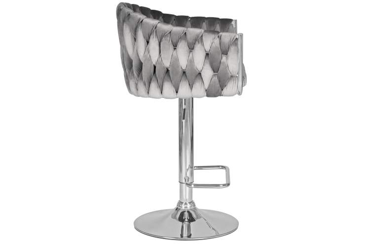 Набор 2 шт Стул барный DOBRIN MARCEL, серый велюр (MJ9-75)-3