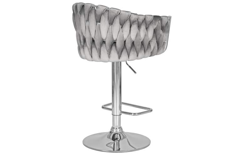 Набор 2 шт Стул барный DOBRIN MARCEL, серый велюр (MJ9-75)-4