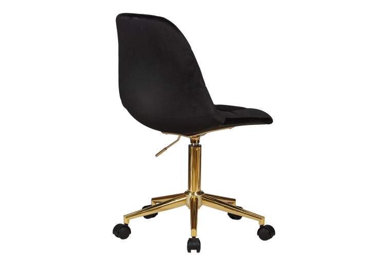 Офисное кресло для персонала DOBRIN MONTY GOLD, чёрный велюр (MJ9-101)-3