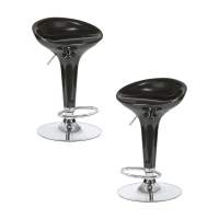 Набор 2 шт Стул барный DOBRIN BOMBA, чёрный