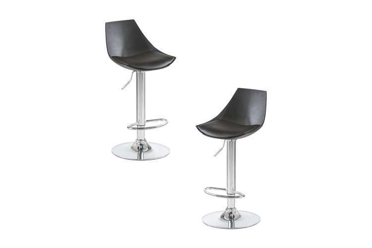 Набор 2 шт Стул барный DOBRIN ROCKY, чёрный