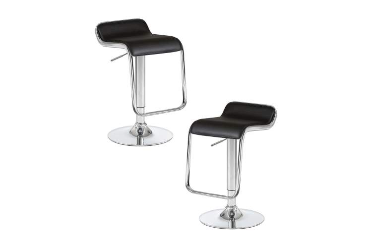 Набор 2 шт Стул барный DOBRIN CRACK, чёрный