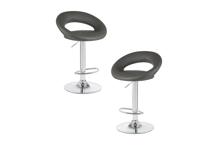 Набор 2 шт Стул барный DOBRIN MIRA, серый