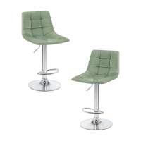 Набор 2 шт Стул барный DOBRIN TAILOR, пудрово-мятный велюр (MJ9-87)