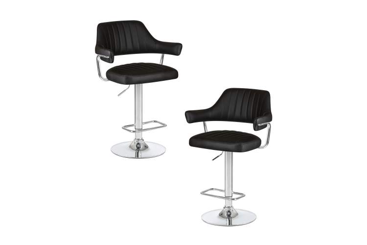 Набор 2 шт Стул барный DOBRIN CHARLY, чёрный