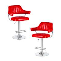 Набор 2 шт Стул барный DOBRIN CHARLY, красный крокодил