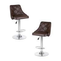 Набор 2 шт Стул барный DOBRIN JOSEPH, коричневый