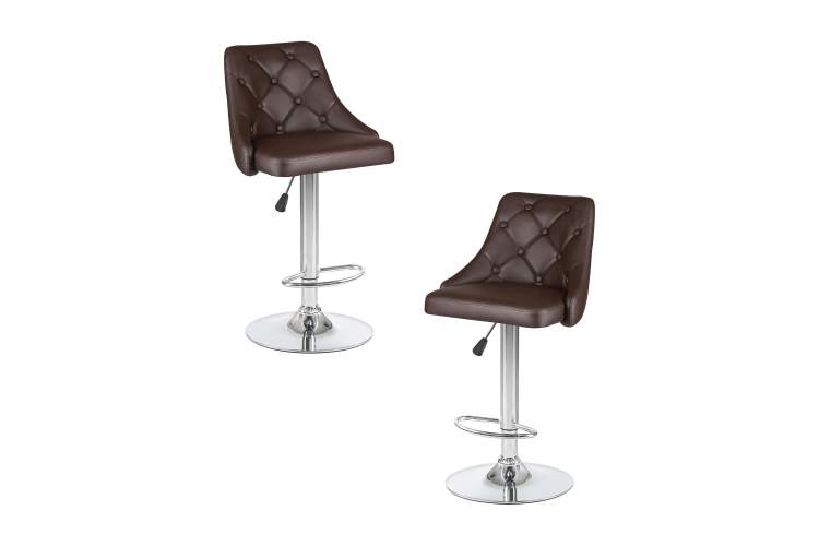 Набор 2 шт Стул барный DOBRIN JOSEPH, коричневый