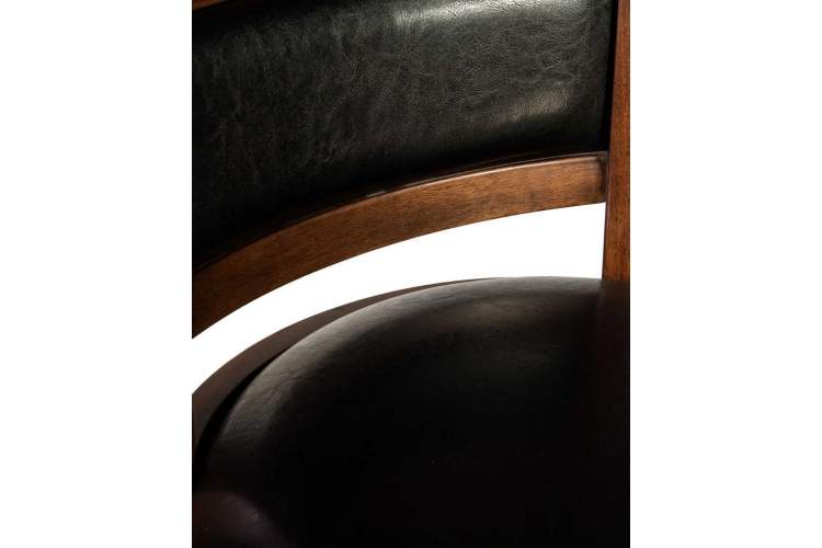 Стул полубарный DOBRIN BUDDY BAR, эспрессо, чёрный-6