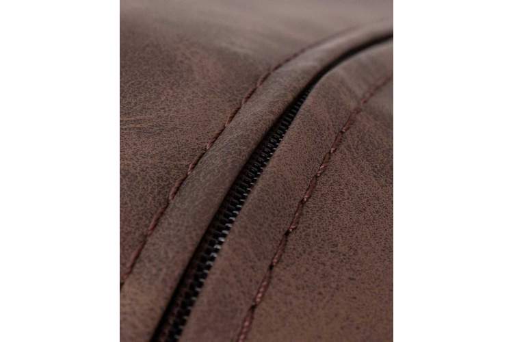 Стул обеденный DOBRIN MARK, черные ножки, коричневая винтажная экокожа (RU-05)-9