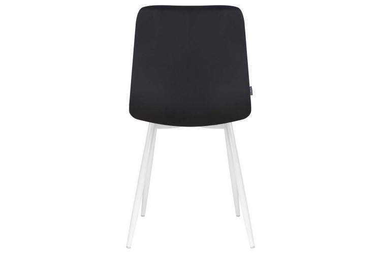 Стул обеденный DOBRIN ALEX, белые ножки, черный велюр (V108-77),-4