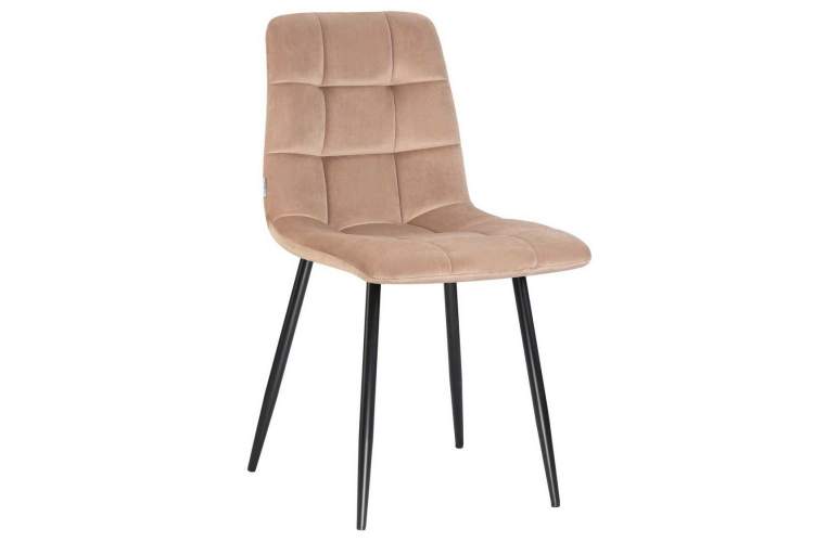 Стул обеденный DOBRIN ALEX, черные матовые ножки, мокко велюр (V108-104)