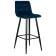 Набор 2 шт Стул барный DOBRIN NICOLE, черные матовые ножки, темно-синий велюр (108-95)