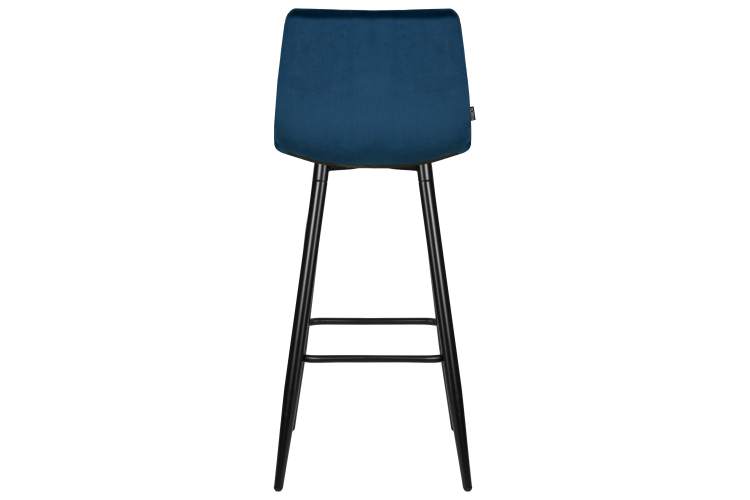 Набор 2 шт Стул барный DOBRIN NICOLE, черные матовые ножки, темно-синий велюр (108-95)-5
