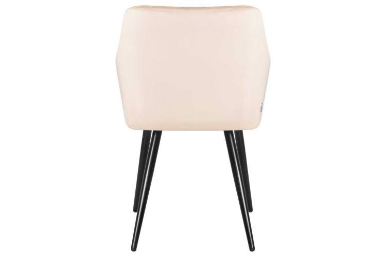 Стул обеденный DOBRIN ROBERT, черные матовые ножки, велюр V108-98 Бежевый-4