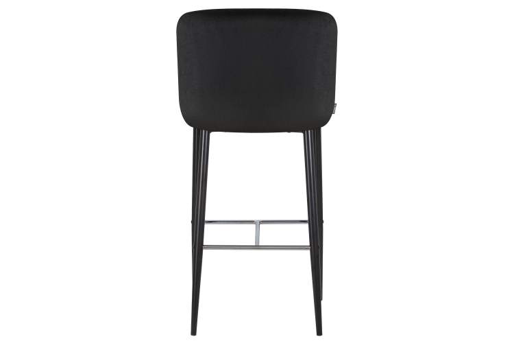 Набор 2 шт Стул барный DOBRIN CHRISTIAN'75, черные ножки, черный велюр (V108-77)-4