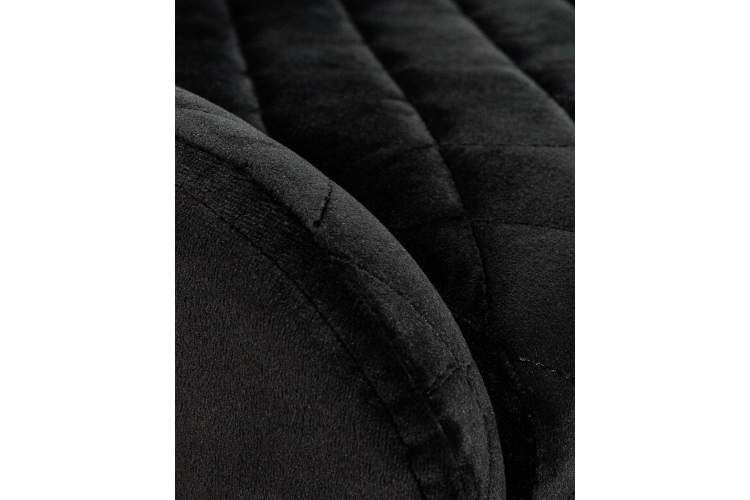 Набор 2 шт Стул барный DOBRIN CHRISTIAN'75, черные ножки, черный велюр (V108-77)-9