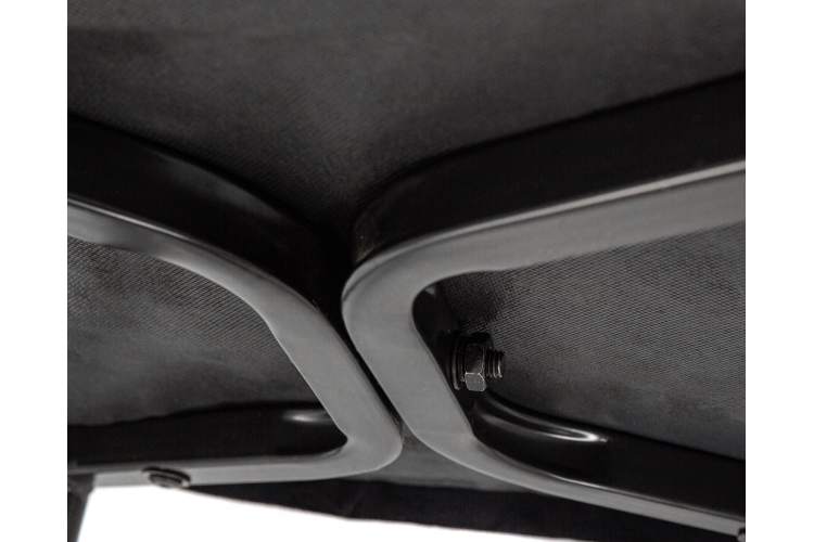 Набор 2 шт Стул барный DOBRIN CHRISTIAN'75, черные ножки, черный велюр (V108-77)-11