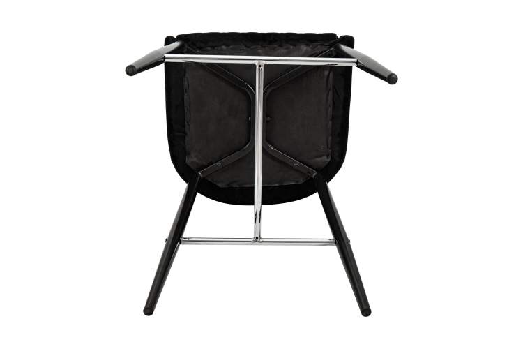 Набор 2 шт Стул барный DOBRIN CHRISTIAN'75, черные ножки, черный велюр (V108-77)-12