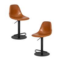 Набор 2 шт Стул барный DOBRIN ROME, коричневый винтажный PU (MS09)