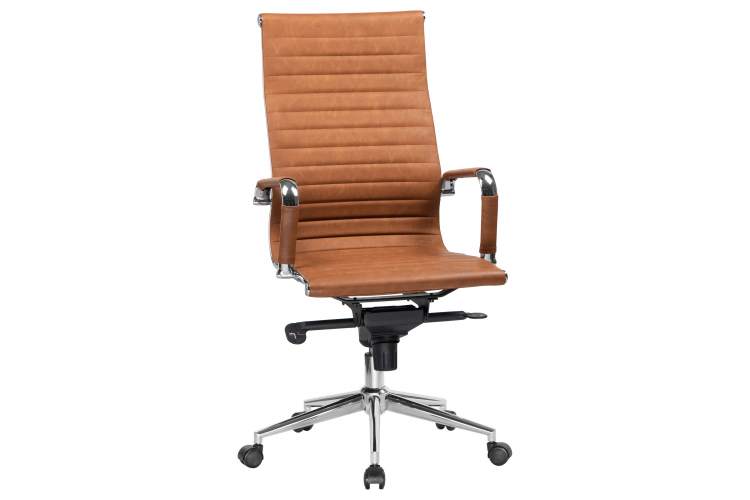 Набор 2 шт Офисное кресло для руководителей DOBRIN CLARK, светло-коричневый №321-1