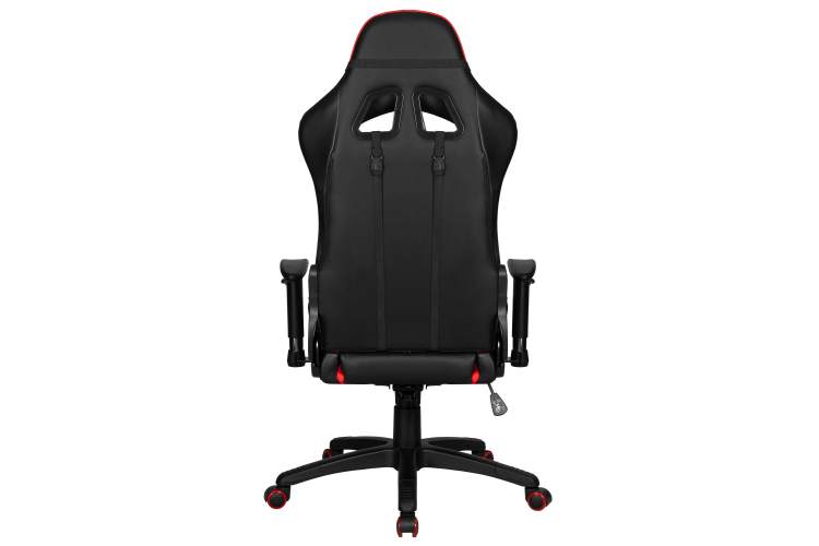 Кресло игровое DOBRIN BRIAN, черно-красная экокожа-4