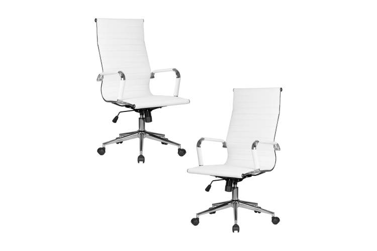 Набор 2 шт Офисное кресло для руководителей DOBRIN CLARK SIMPLE, белый