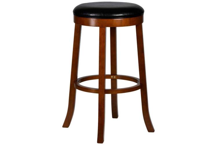 Круглый барный табурет DOBRIN BOB BAR, шоколад, черный