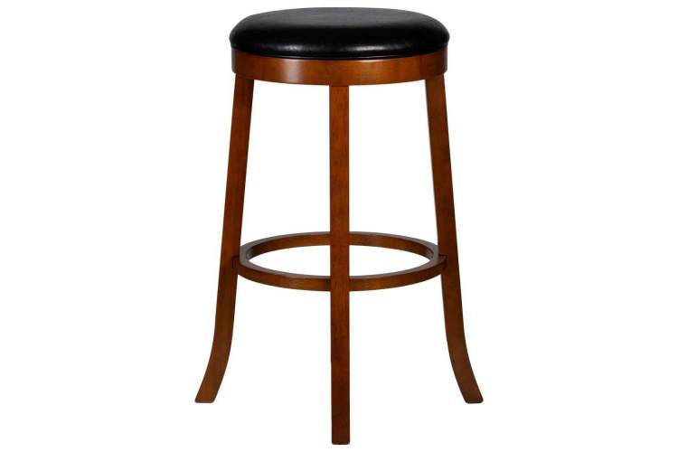 Круглый барный табурет DOBRIN BOB BAR, шоколад, черный-1