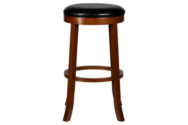 Круглый барный табурет DOBRIN BOB BAR, шоколад, черный-2