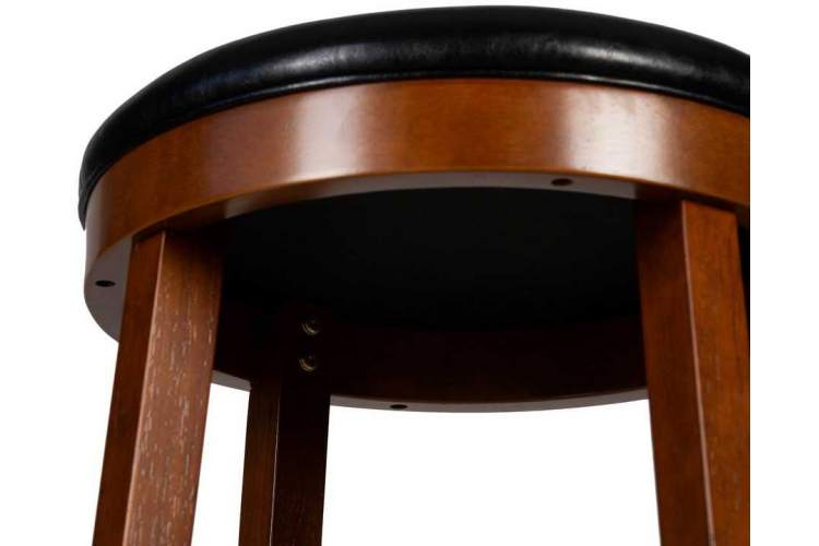 Круглый барный табурет DOBRIN BOB BAR, шоколад, черный-6