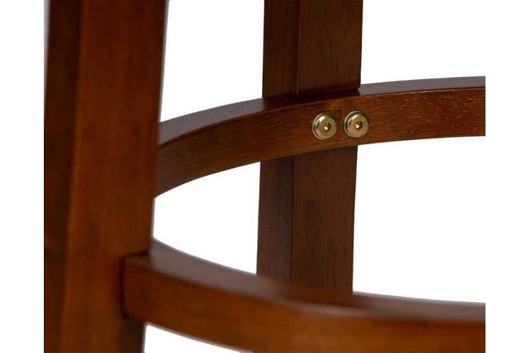 Круглый барный табурет DOBRIN BOB BAR, шоколад, черный-7